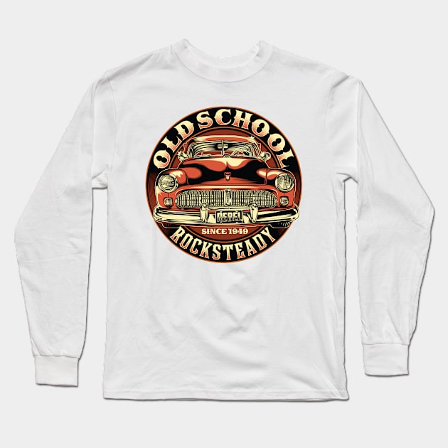 Old School Rocksteady Long Sleeve T-Shirt by Teefold